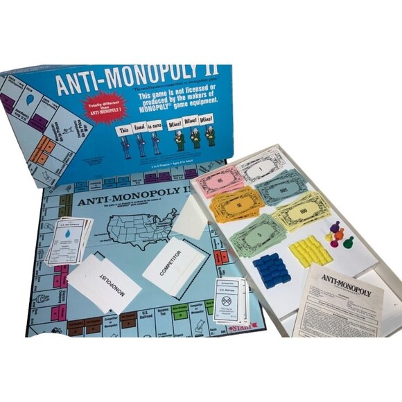 Anti-Monopoly II  Board Game 1985 edition The Ungame Co. - Picture 1 of 10